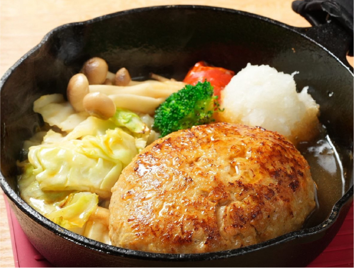 スキレット鉄鍋トンバーグ